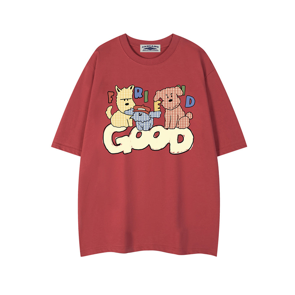 Cute puppy short sleeves