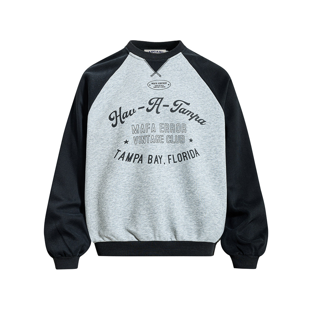 Casual color-blocked sweatshirt