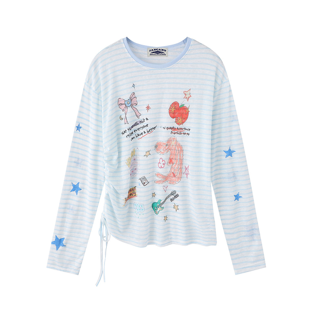 편안하고 넉넉한 긴팔 티셔츠