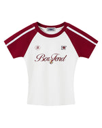 Retro print short sleeves