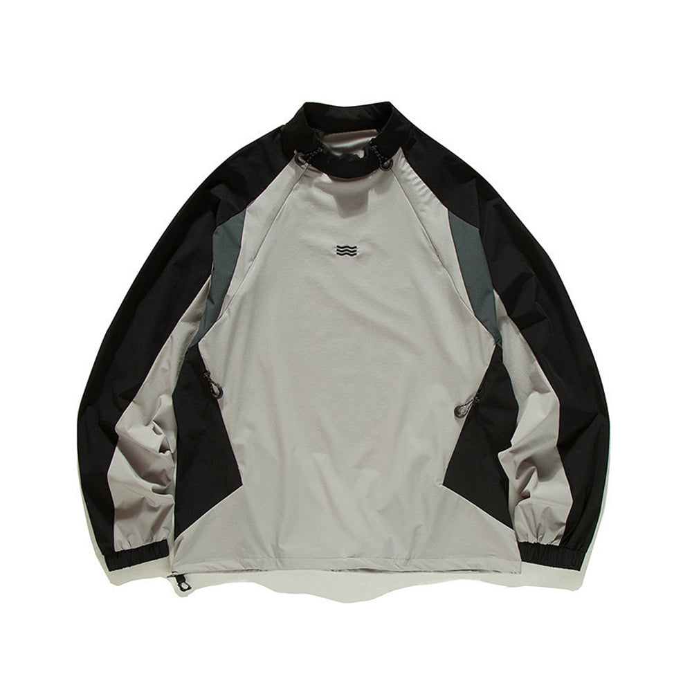 Breathable color-blocked top