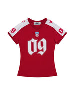 V-neck printed short sleeve