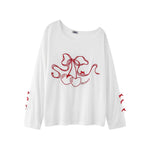 Simple off-shoulder long sleeves (women's)