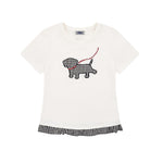 Spliced design short sleeves (women's)