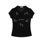 레트로 심플 반팔 (여성용)