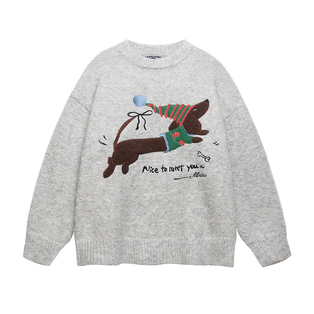 Christmas Hat Puppy Sweater