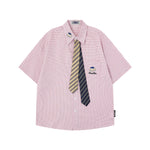 復古卡通短袖襯衫