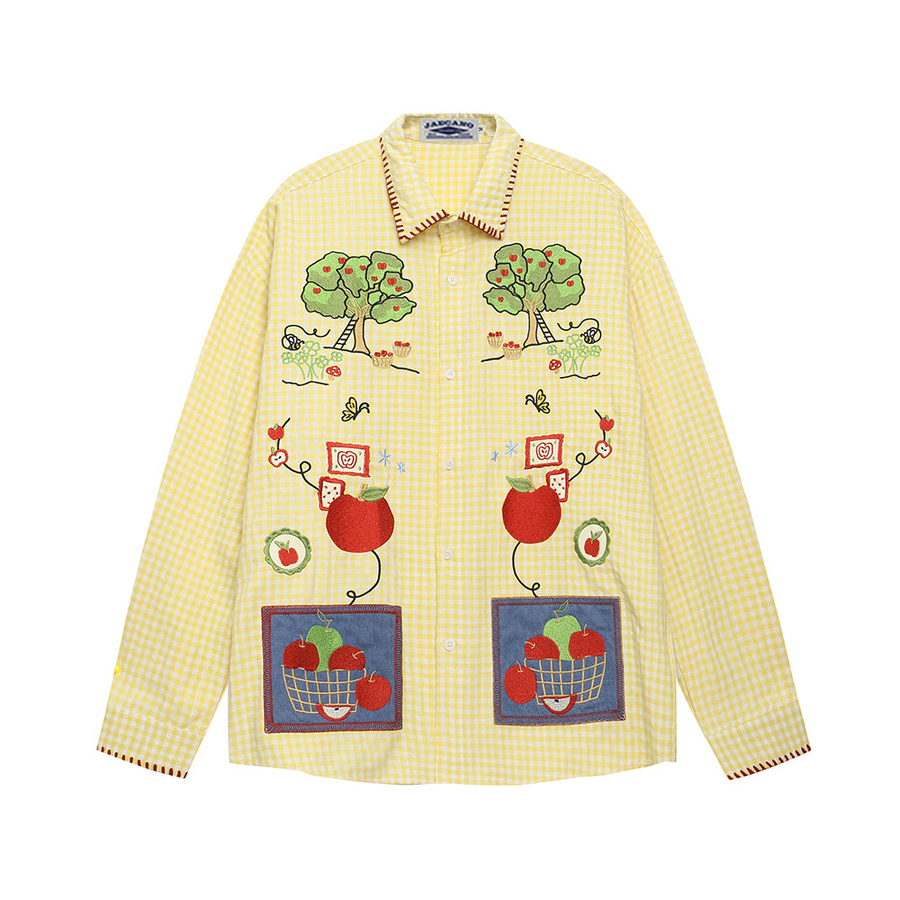 레트로 펀 긴팔 셔츠