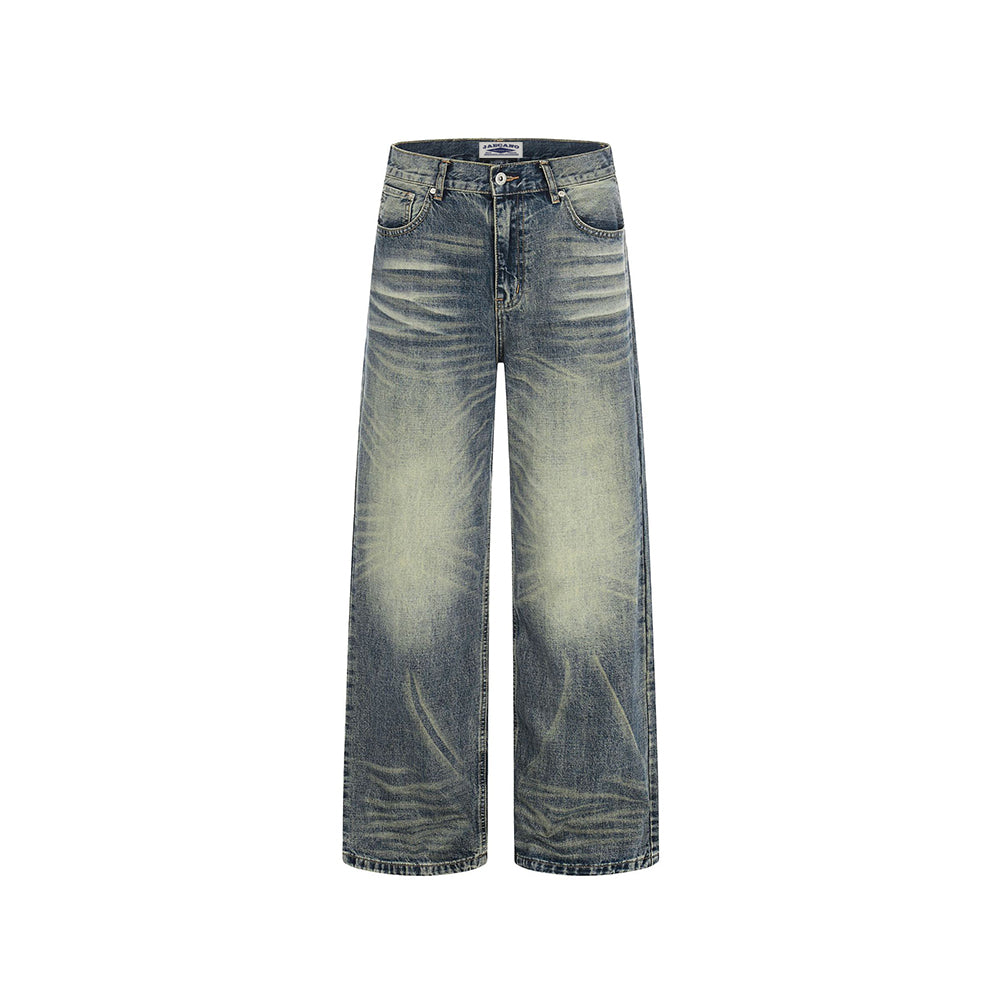 Distressed casual trousers