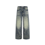 Distressed casual trousers