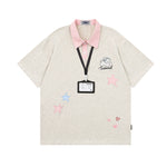 패치워크 별 반팔 티셔츠