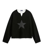 Retro Star Casual Long Sleeve