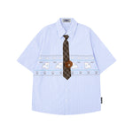 卡通小狗短袖襯衫