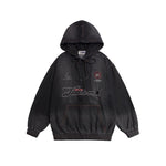 刺綉牛仔連帽衛衣