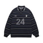 Striped versatile sweatshirt