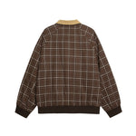 Embroidered contrasting color couple jacket