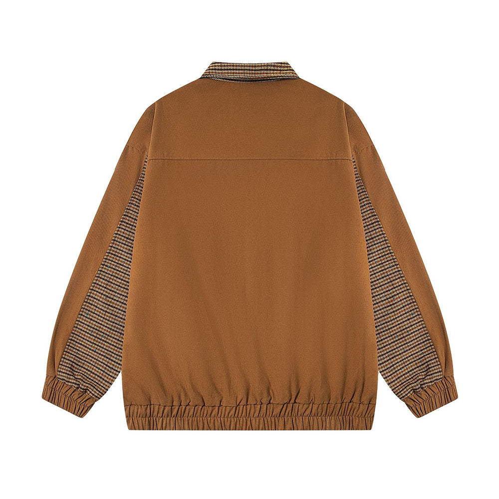 復古小狗撞色外套