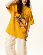 귀여운 프린트의 반소매