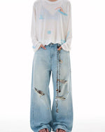 Gradient Wash Denim Pants