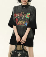 빈티지 워싱 반소매