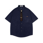 復古短袖襯衫