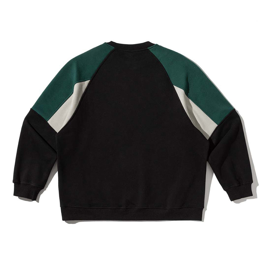Fleece-lined crew neck sweatshirt