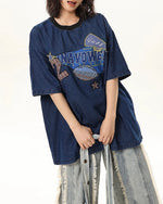 심플한 루즈한 반팔