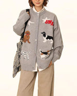 Cute cartoon cardigan jacket