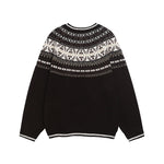 復古提花針織衫