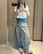 Vintage denim trousers