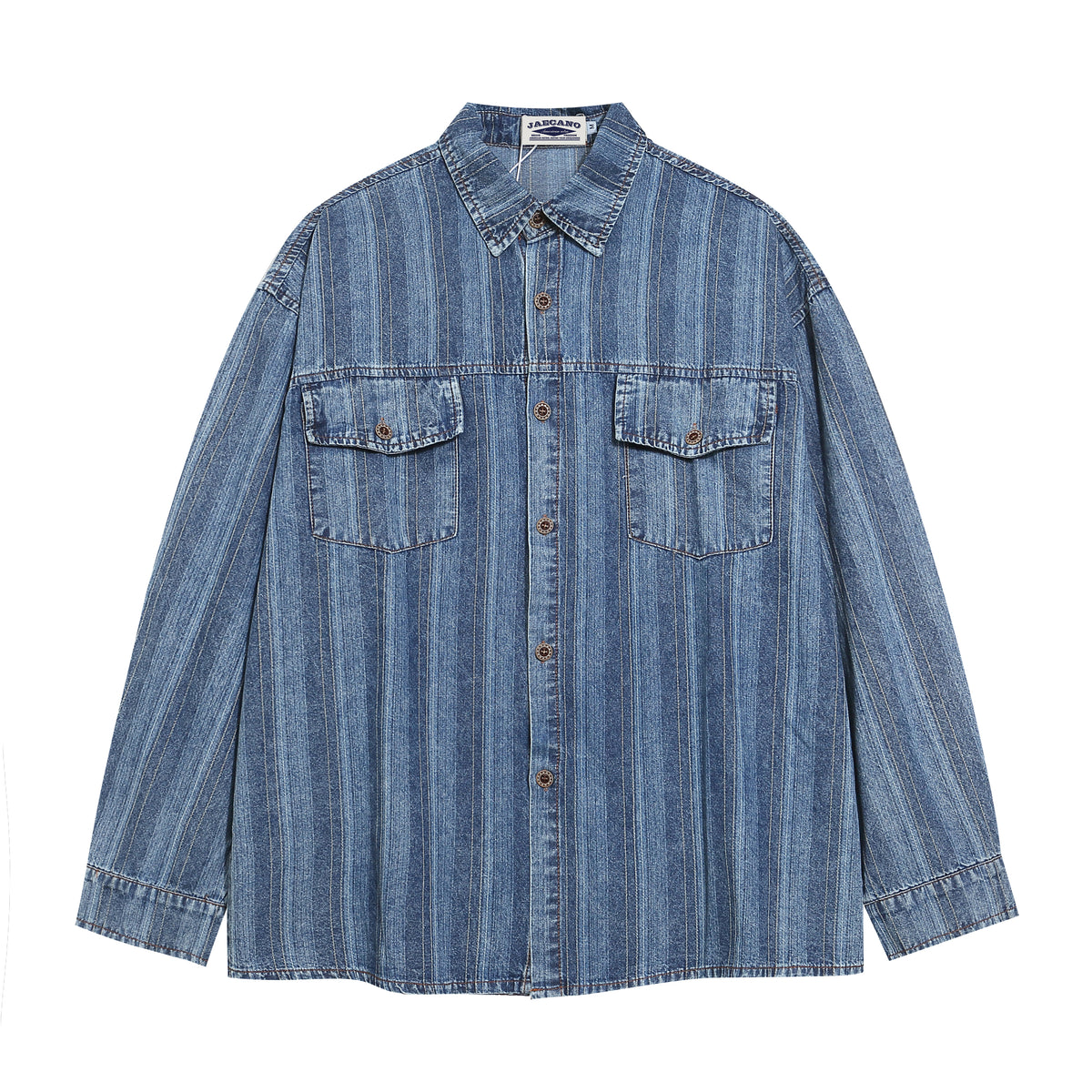 vintage striped denim shirt 