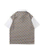 Faux Two-Piece Tie Short Sleeve