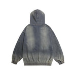 刺綉牛仔連帽衛衣