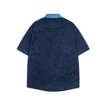 卡通刺綉短袖襯衫