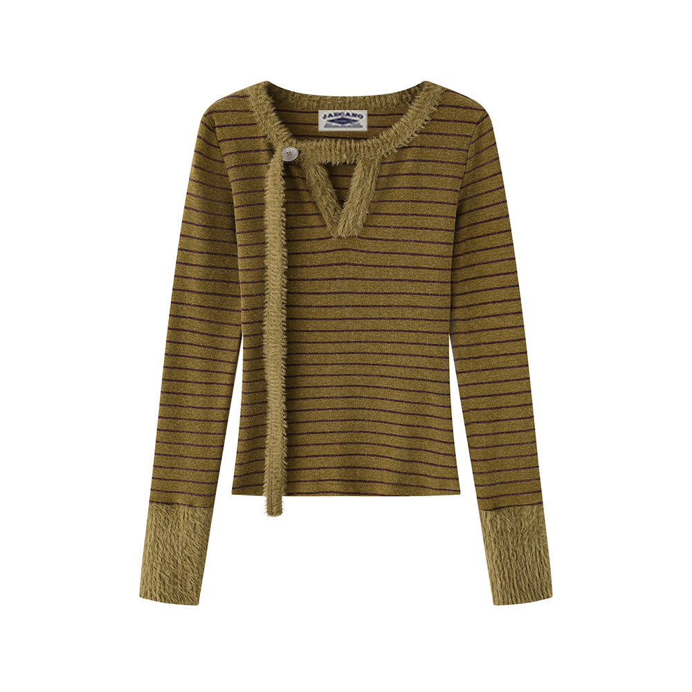 줄무늬 긴팔 셔츠