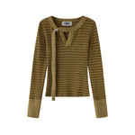 줄무늬 긴팔 셔츠