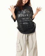 워시드 디스트레스드 반팔