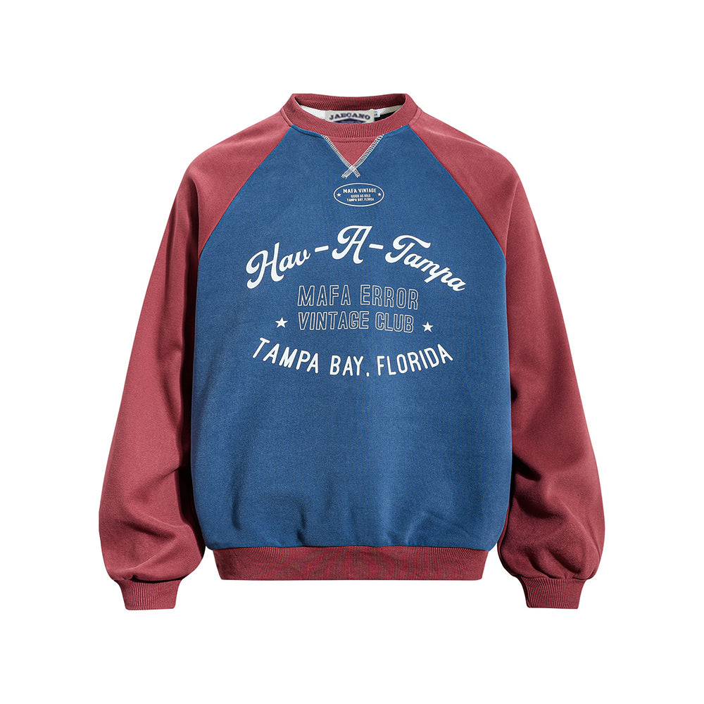 Casual color-blocked sweatshirt