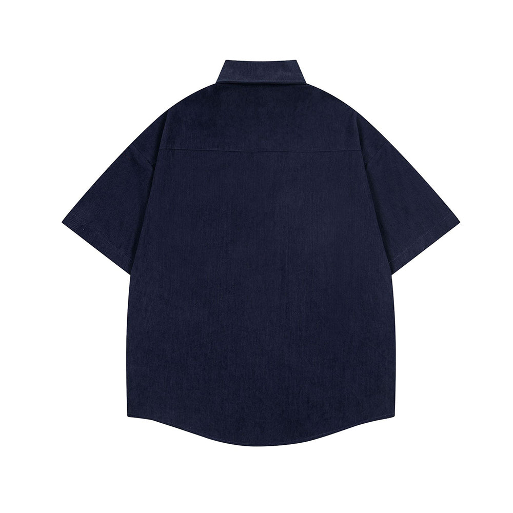 復古短袖襯衫