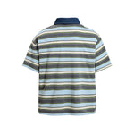 刺綉拼接休閑短袖