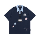 패치워크 별 반팔 티셔츠