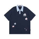 패치워크 별 반팔 티셔츠