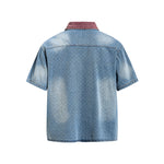 水洗波點短袖襯衫