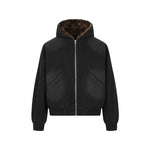 Patchwork cotton-padded jacket