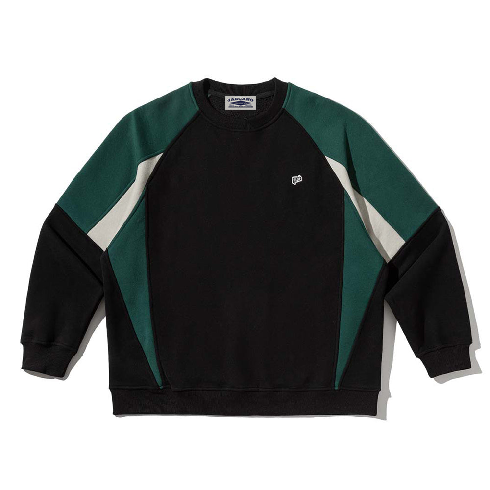 Fleece-lined crew neck sweatshirt