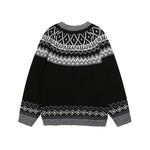 Vintage jacquard cardigan sweater