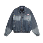 Vintage Heart Denim Jacket