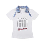 레트로 패치워크 반팔 (여성용)