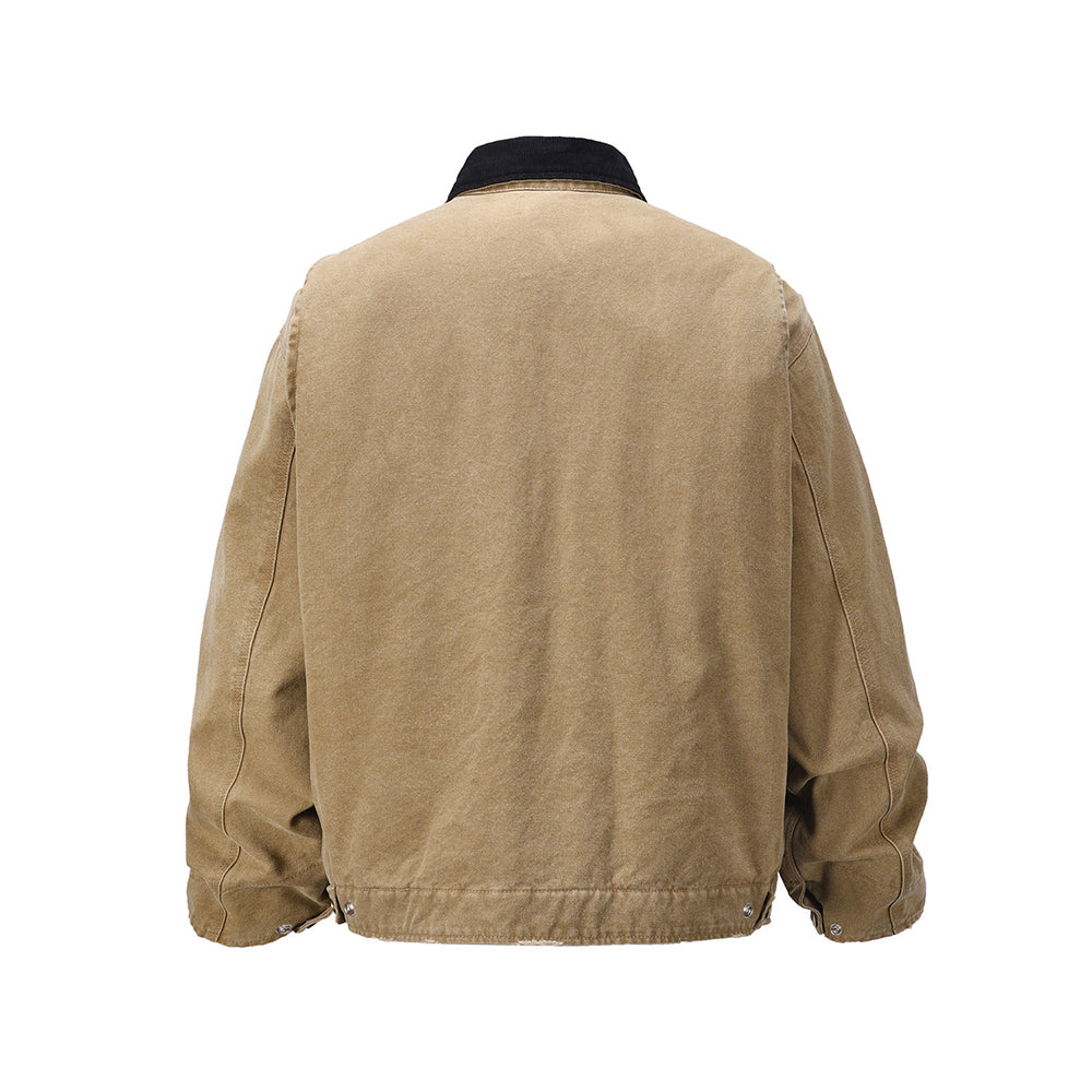 Retro minimalist cotton-padded jacket