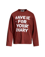 Simple letter long sleeve